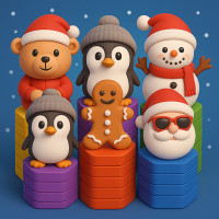 Play Hexa Stack Christmas now!