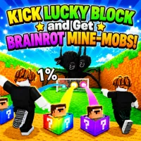 Play game Kick Lucky Block and Get Brainrot Mine-Mobs! now!