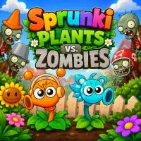 Play game Sprunki Plants vs. Zombies now!