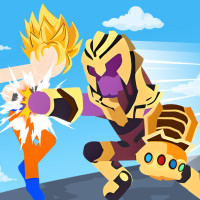 Play Stickman Warriors Superhero Fight now!